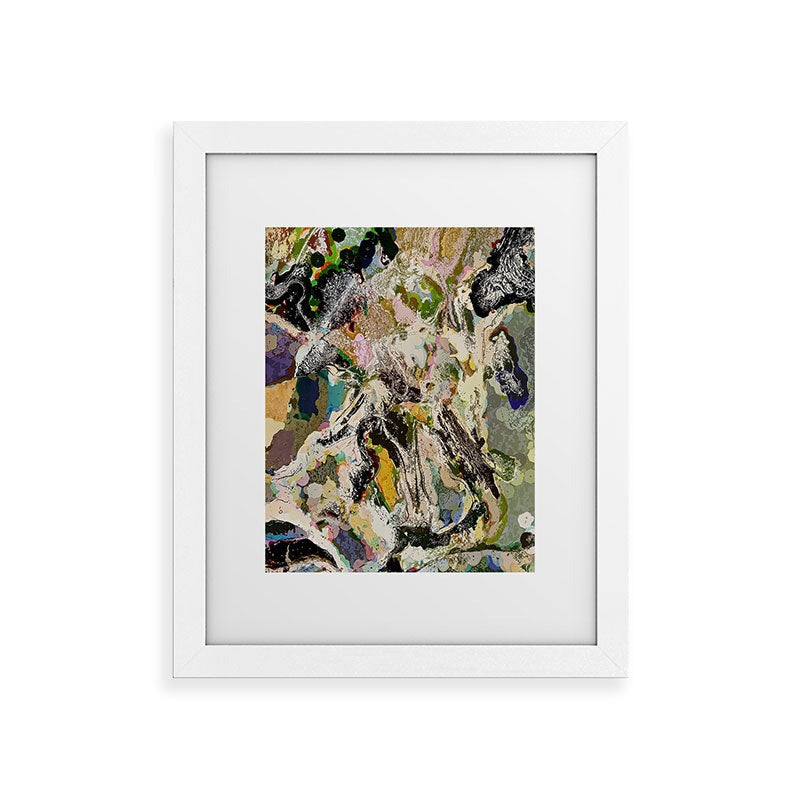 83 Oranges Echoes Beneath the Surface Framed Art Print