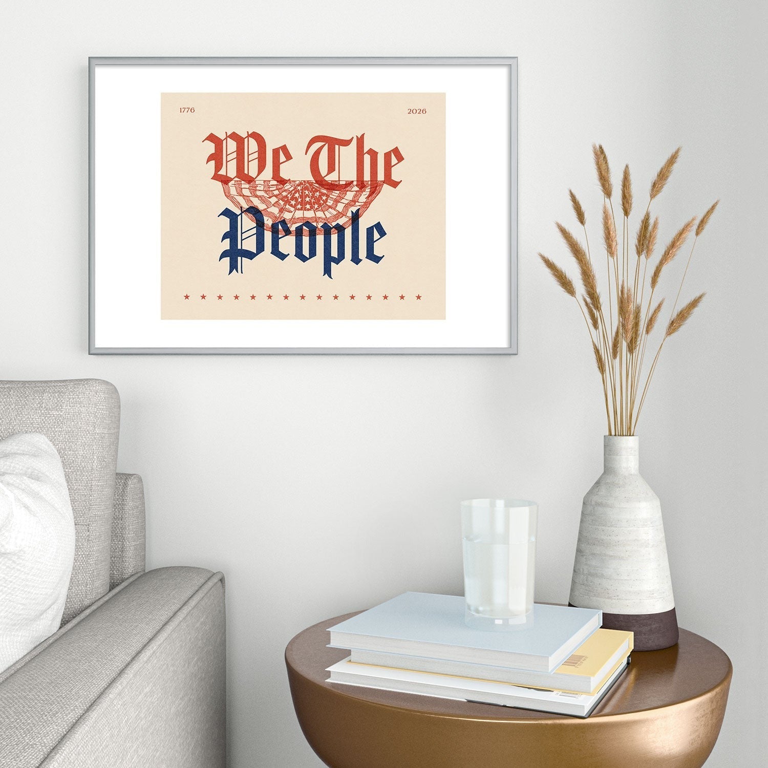 DENY Designs We The People ii Metal Framed Art Print