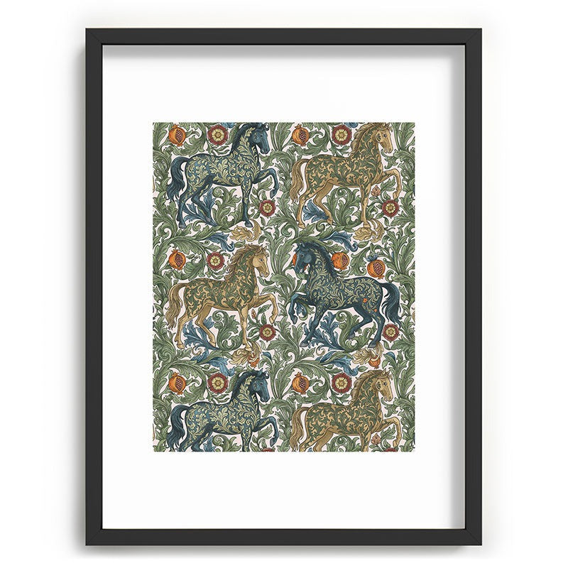 Marta Barragan Camarasa Renaissance Horse Garden Recessed Framing Rectangle