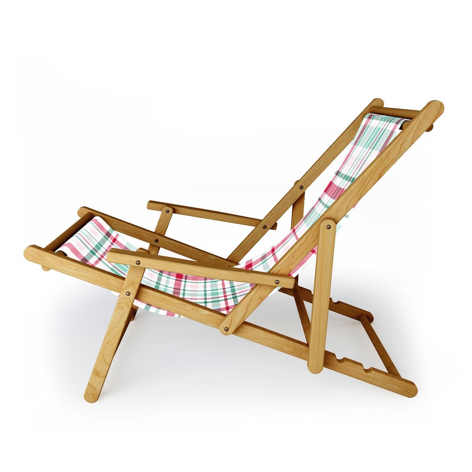 Lisa Argyropoulos Merry Vintage Plaid Sling Chair