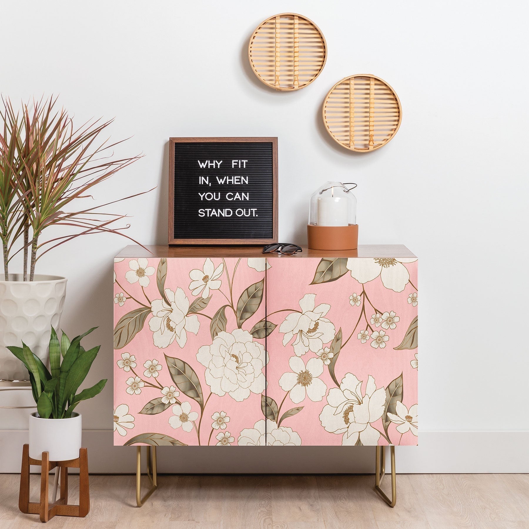 Gabriela Fuente Roberta in Pink Credenza