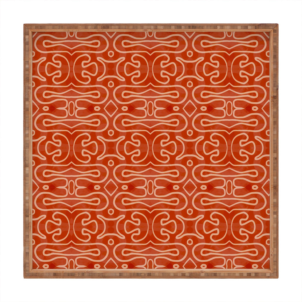 Mirimo Venexiana Burnt Orange Square Tray