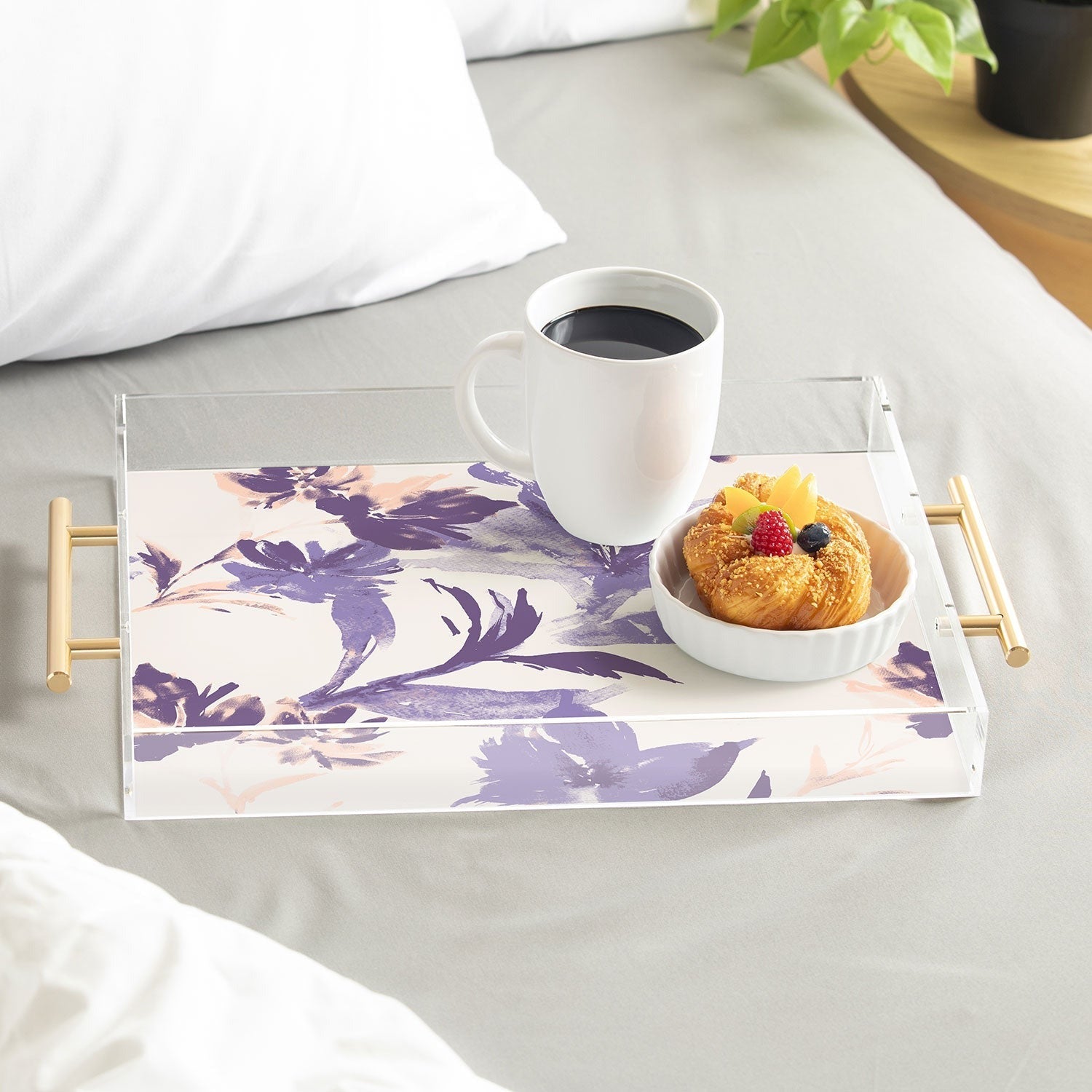 Gabriela Fuente Emma Classic Floral Acrylic Tray