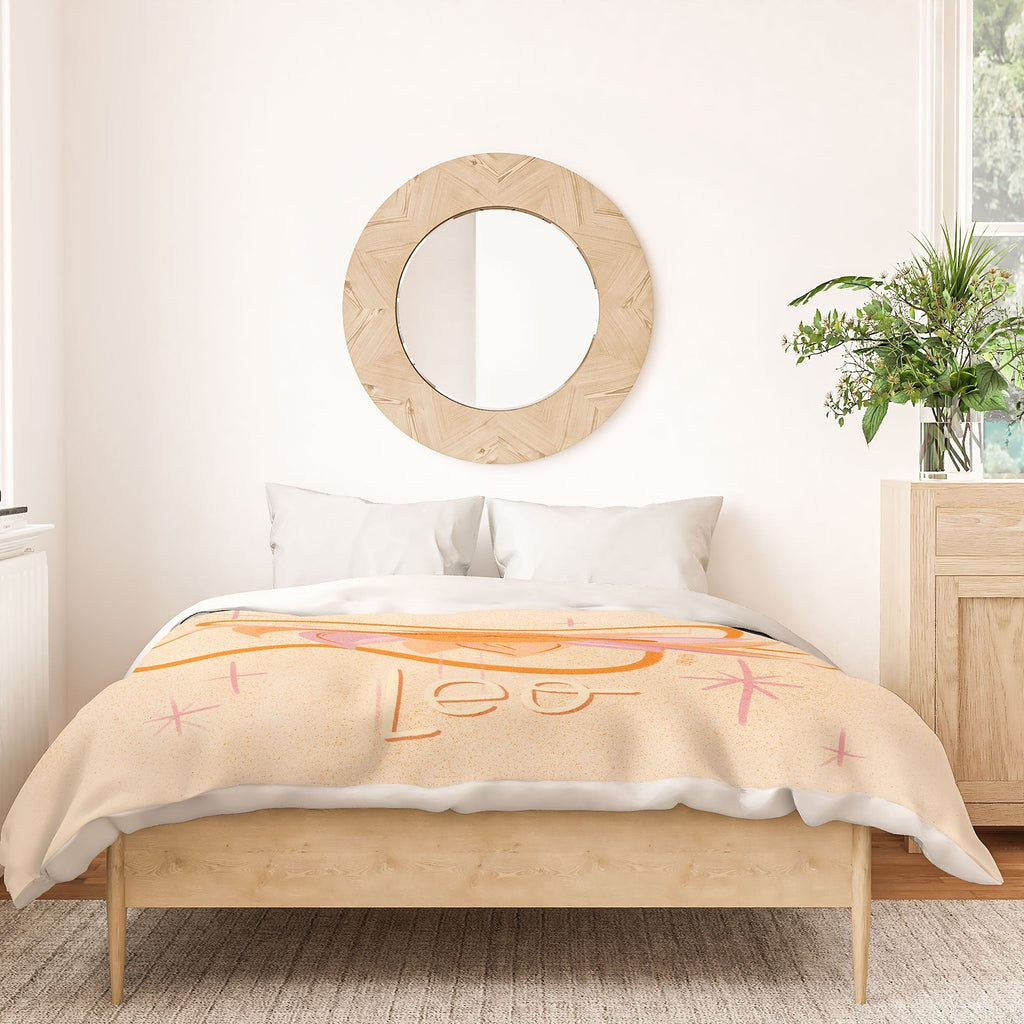 Little Om Zodiac Signs Leo Duvet Cover