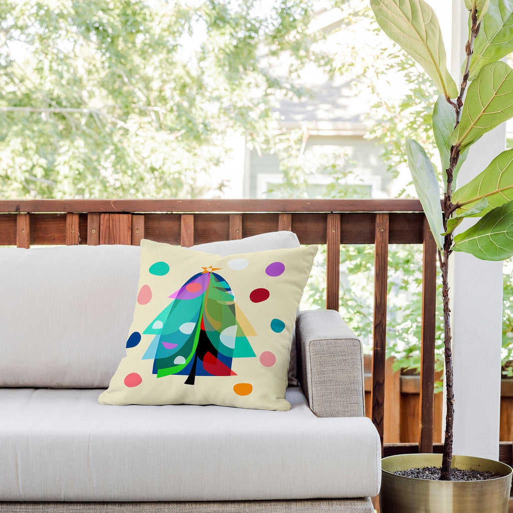 Mirimo Decorated Tree Outdoor Throw Pillow