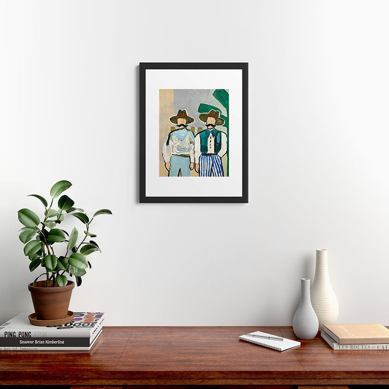 83 Oranges Side By Side Cowboy Edition Framed Art Print
