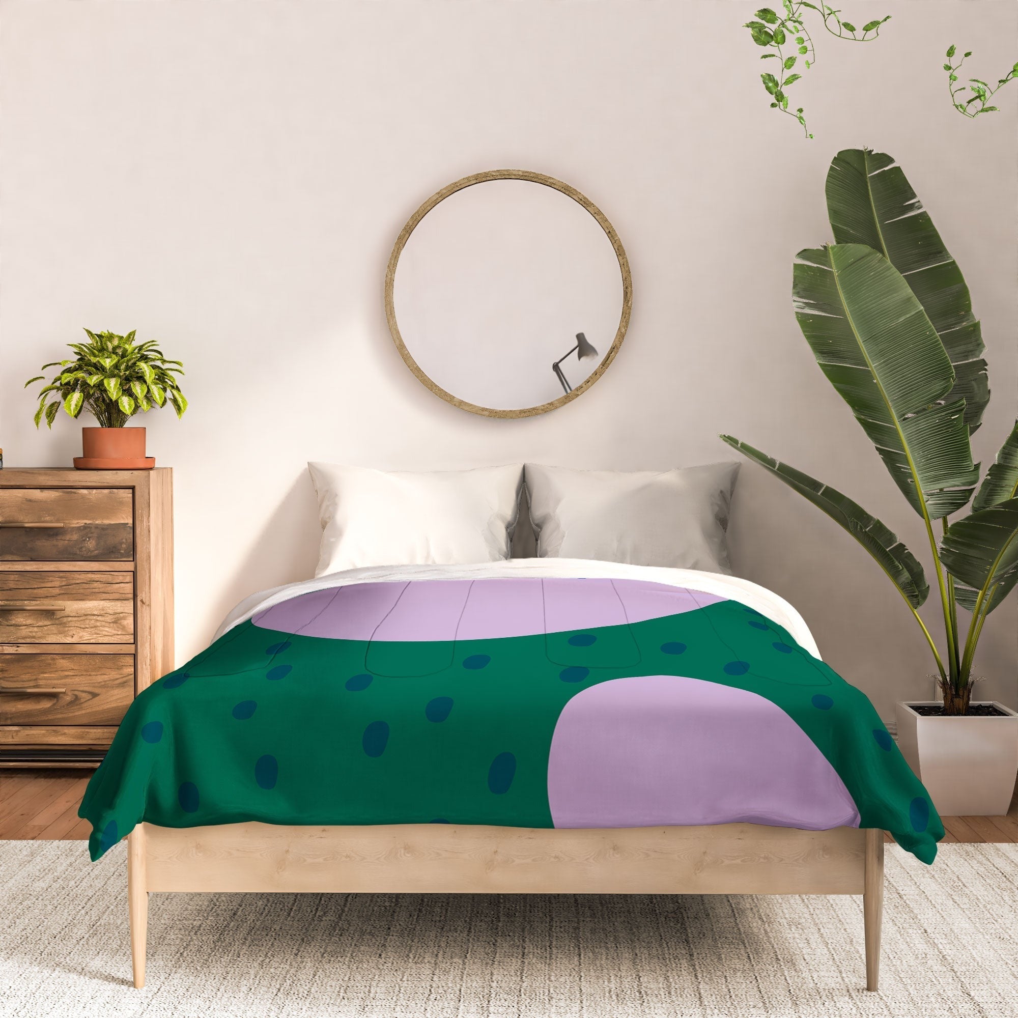 Camilla Foss Pebbles and Rabbit Comforter