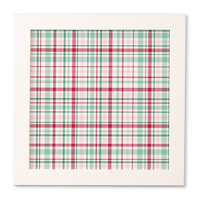 Lisa Argyropoulos Merry Vintage Plaid Framed Wall Art