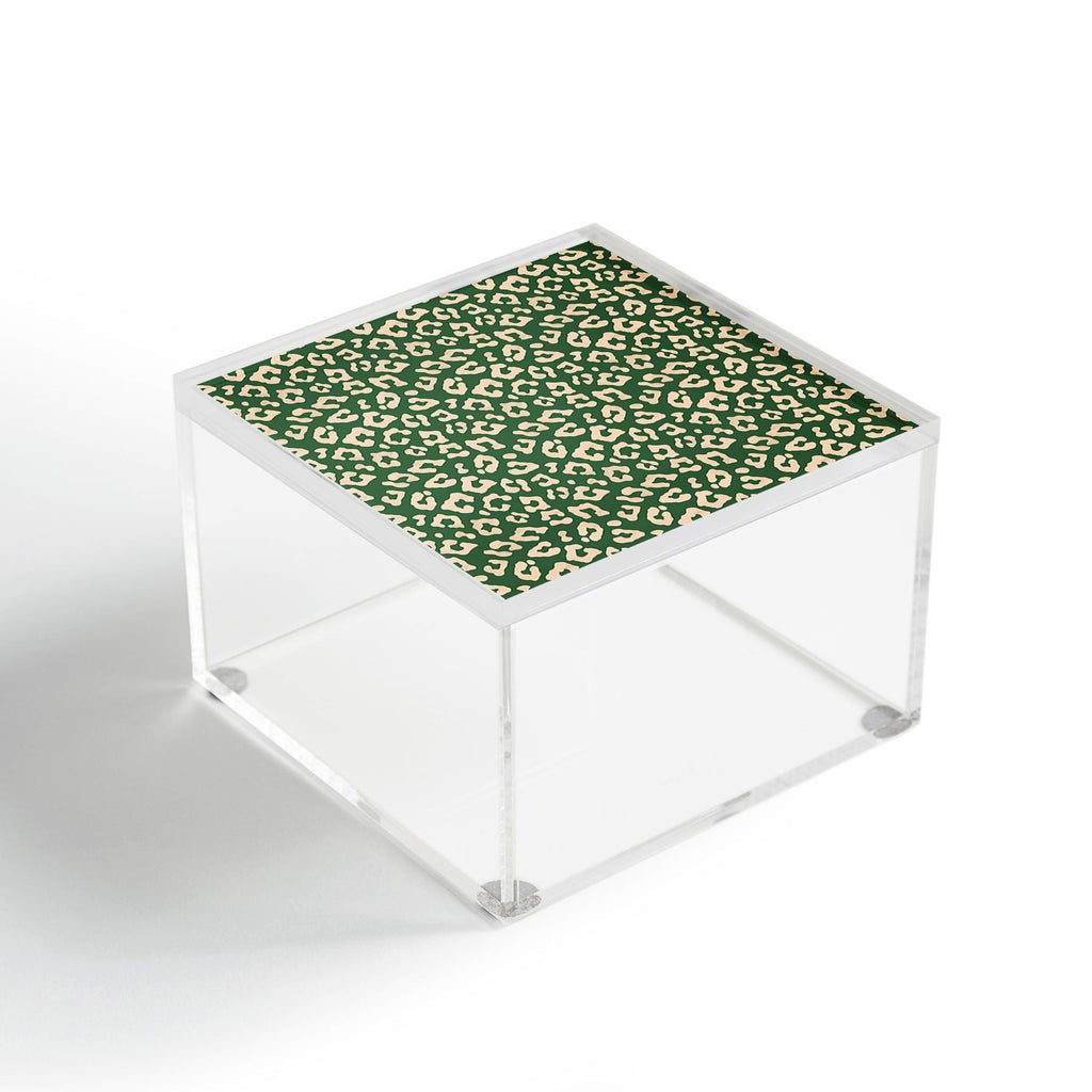 Avenie BR Cheetah Print In Green Acrylic Box