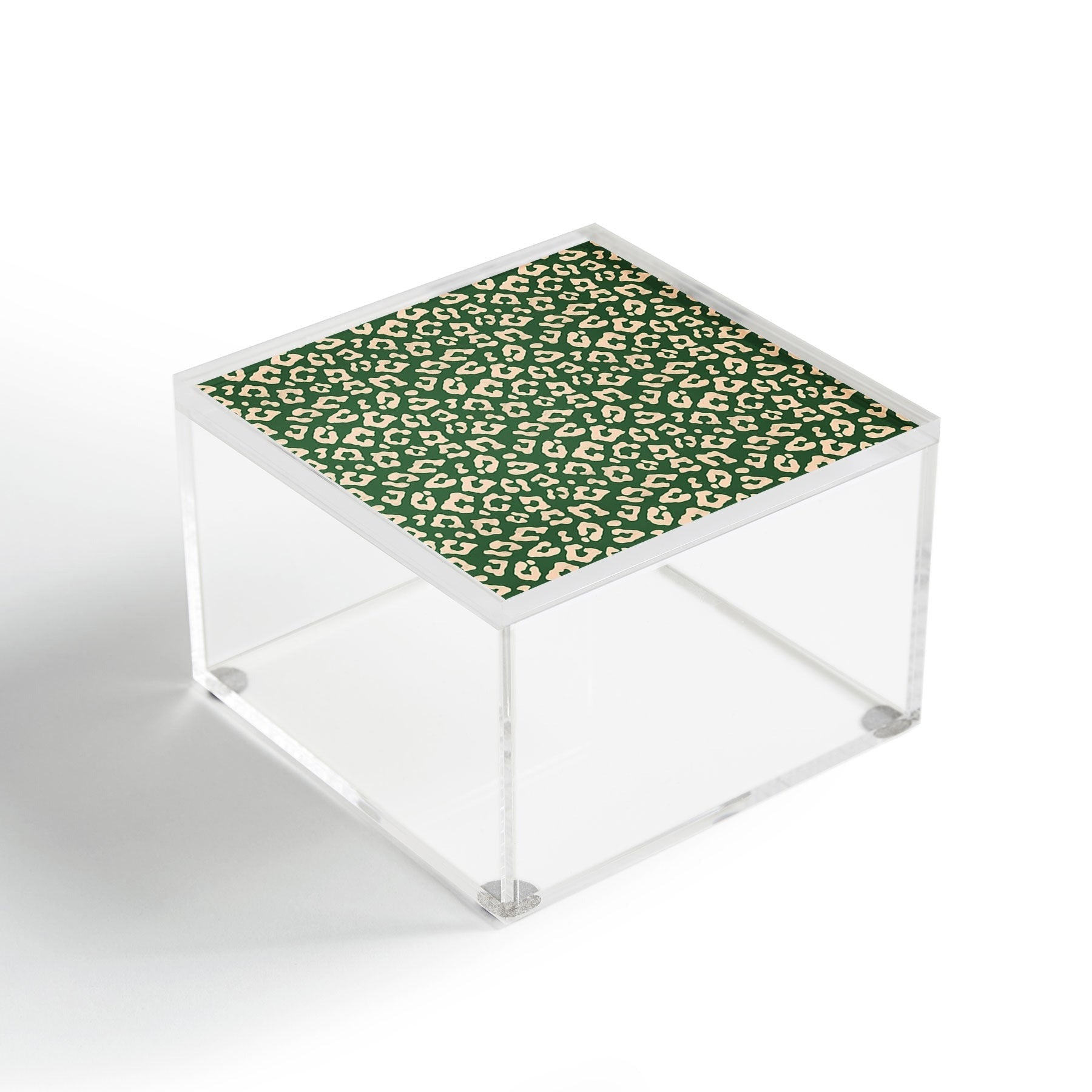 Avenie BR Cheetah Print In Green Acrylic Box