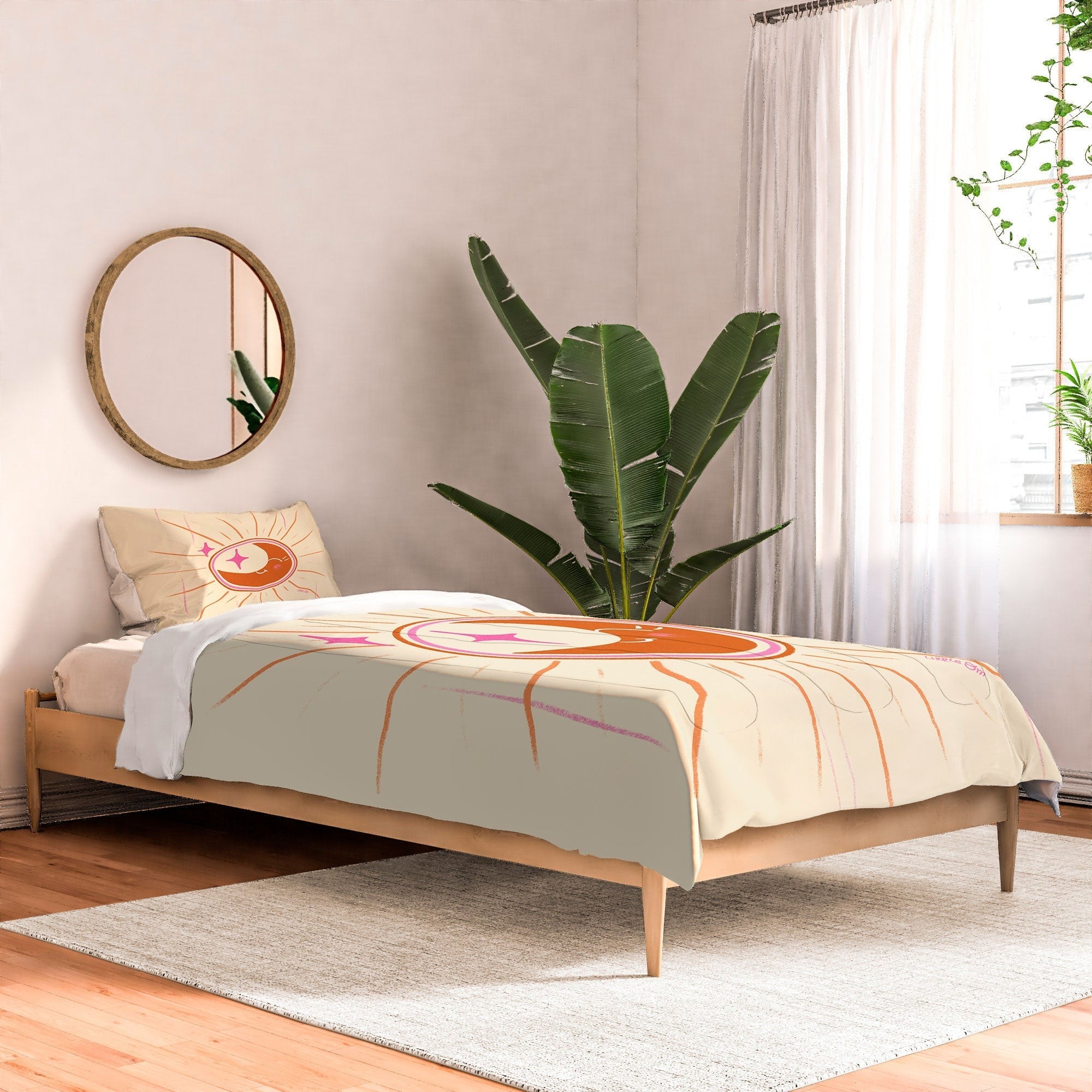 Little Om Celestial Moon cream Comforter