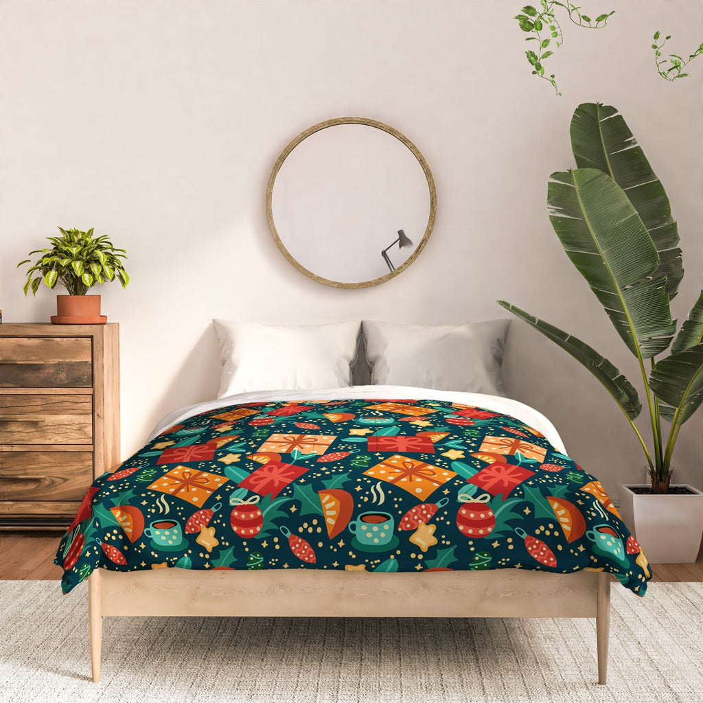 Valeria Frustaci Christmas pattern Comforter
