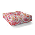 Ninola Design Botanic Retreat Coral Reef Crab Lobster Red Floor Pillow Square
