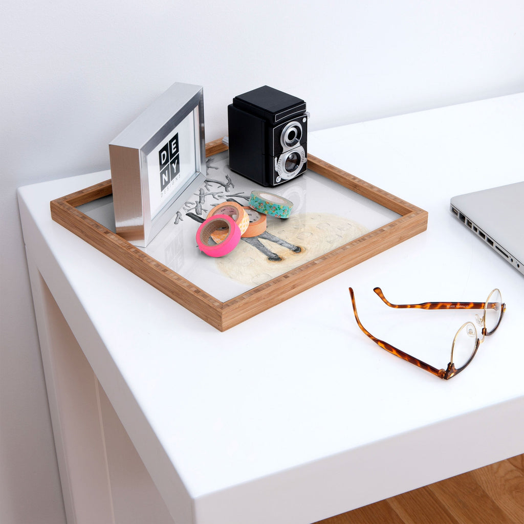 Coco de Paris Wood in the sky Square Tray