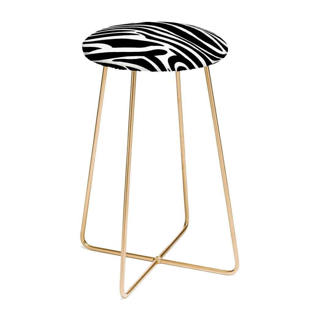 Jennifer Labre Wild Zebra Counter Stool