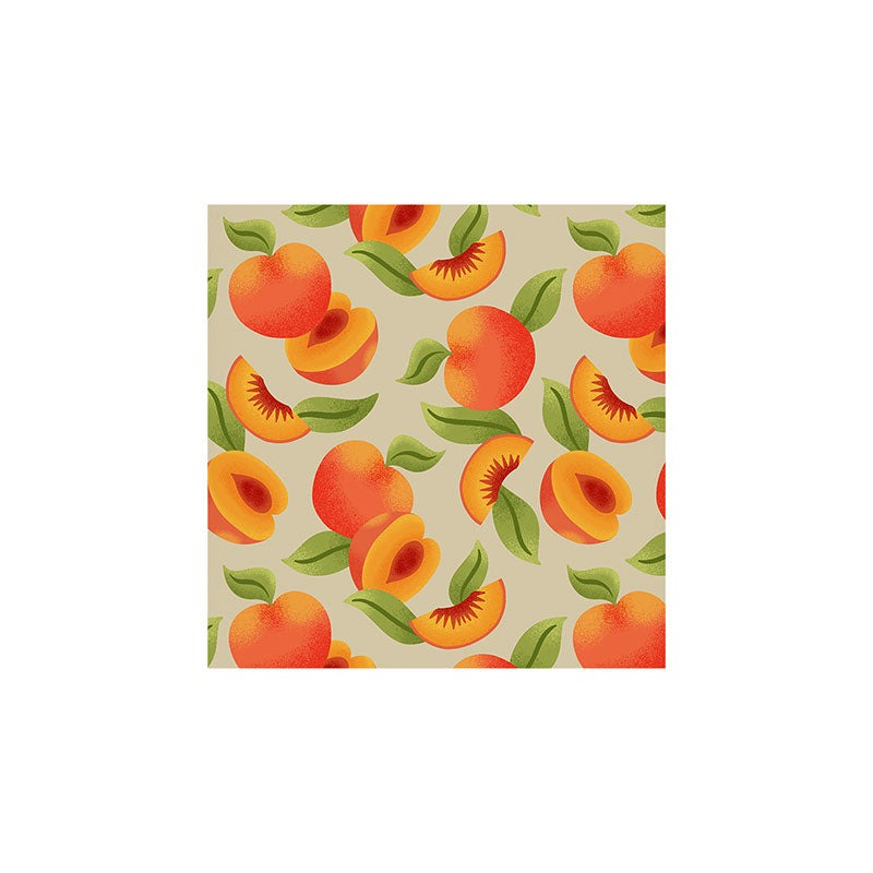Jessica Molina Peach Pattern Art Print