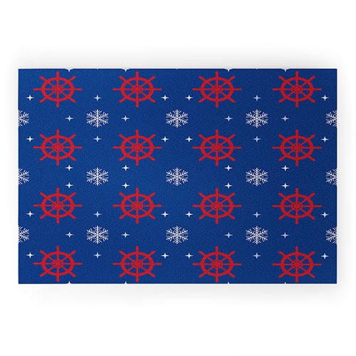 Design by Spark Holiday Helms and Snowflakes Welcome Mat