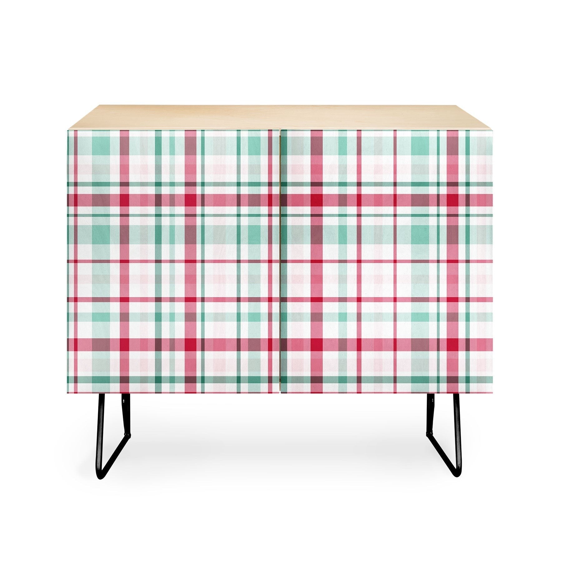 Lisa Argyropoulos Merry Vintage Plaid Credenza