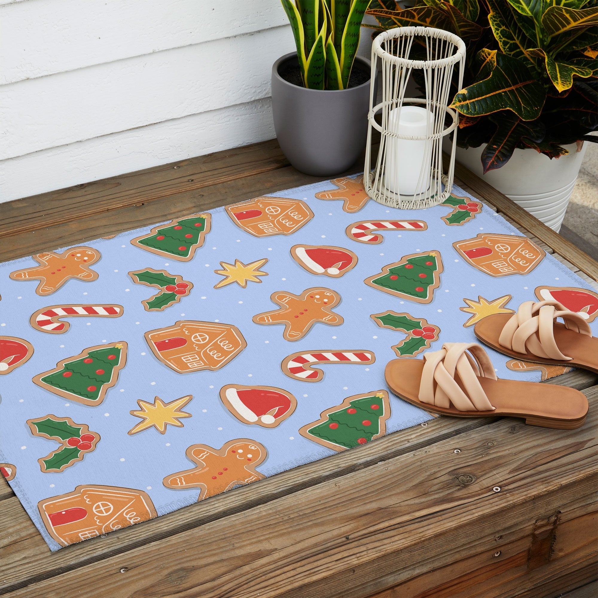 Love_Ryming Christmas Cookies Outdoor Rug