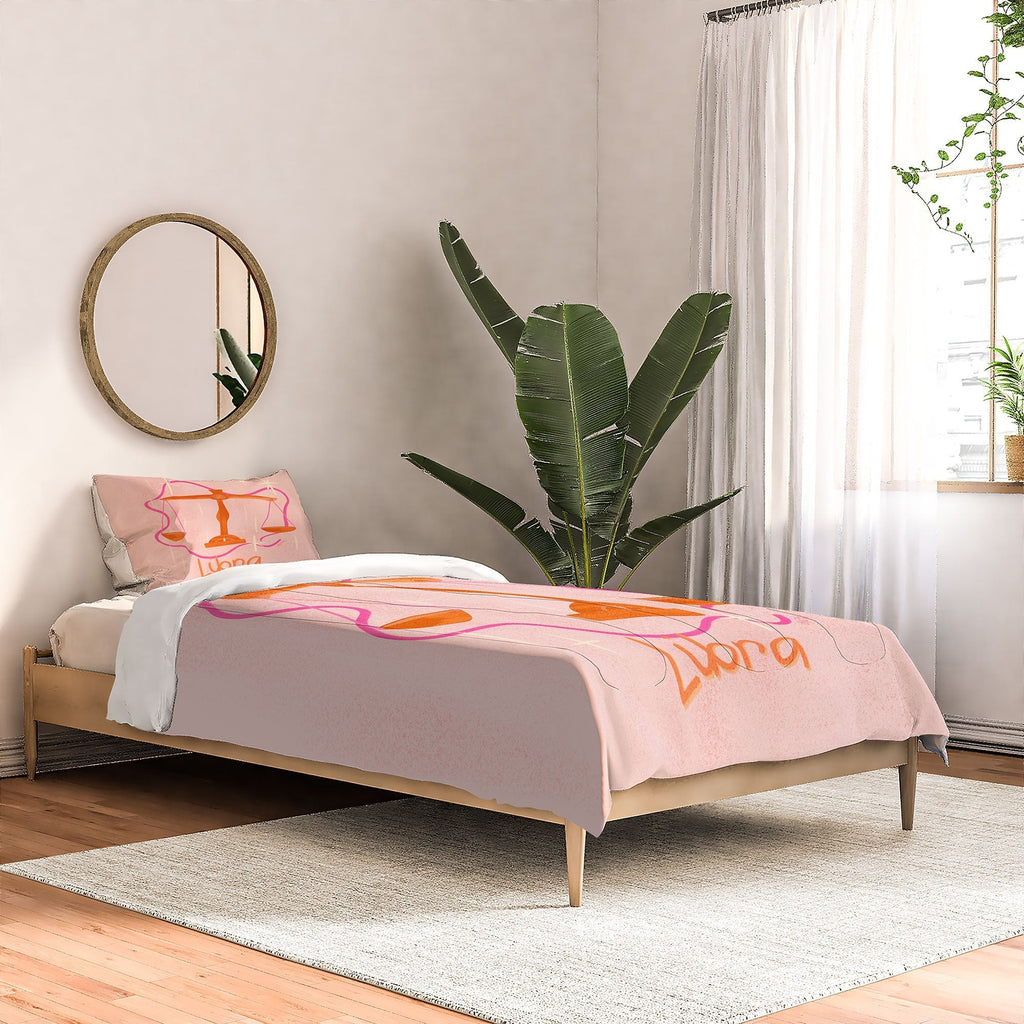 Little Om Zodiac Signs Libra Comforter