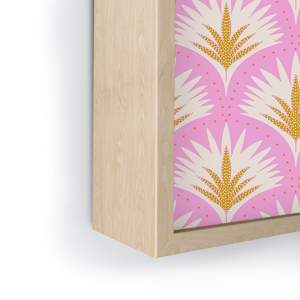 Jennifer Labre Pink Palmetto Framed Mini Art Print