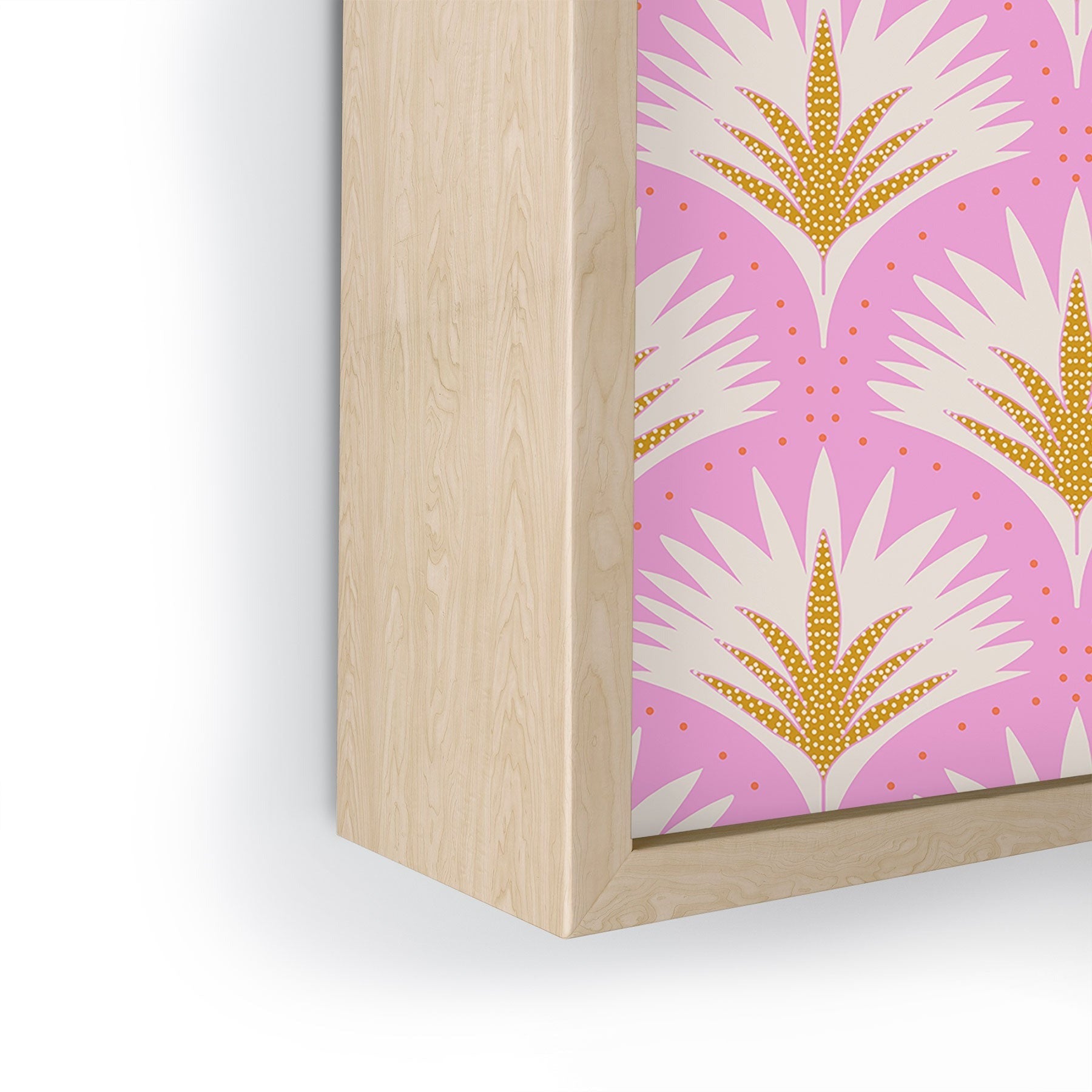 Jennifer Labre Pink Palmetto Framed Mini Art Print