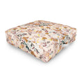 Ninola Design Botanic Retreat Floral Oleander Whimsical Soft Pink Outdoor Floor Cushion