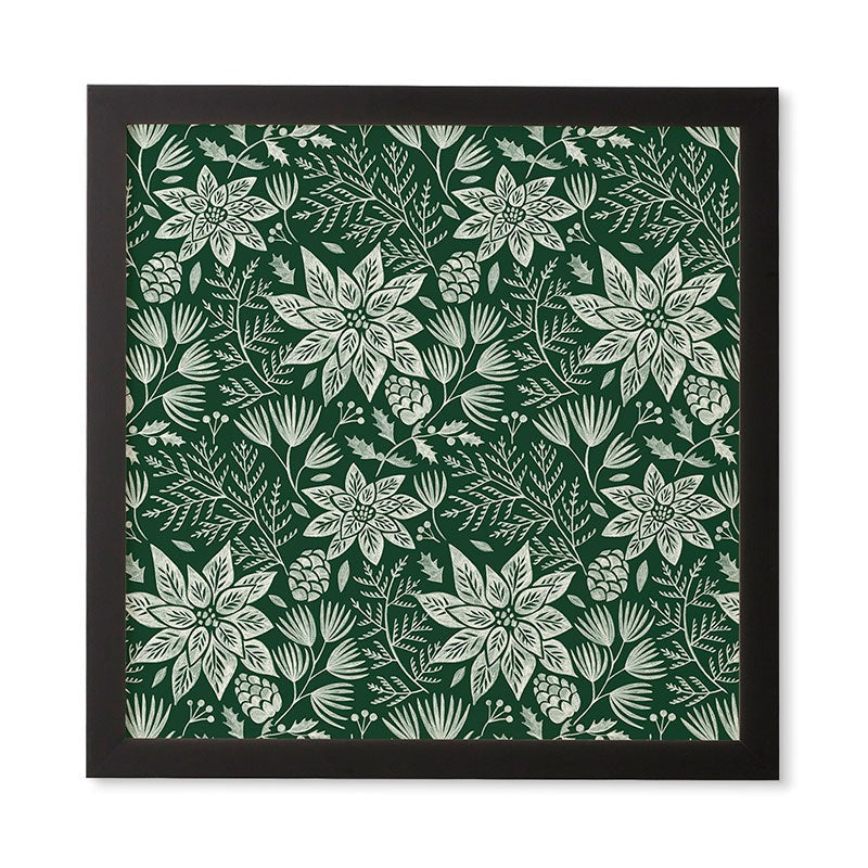 Pimlada Phuapradit Christmas Poinsettia Framed Wall Art