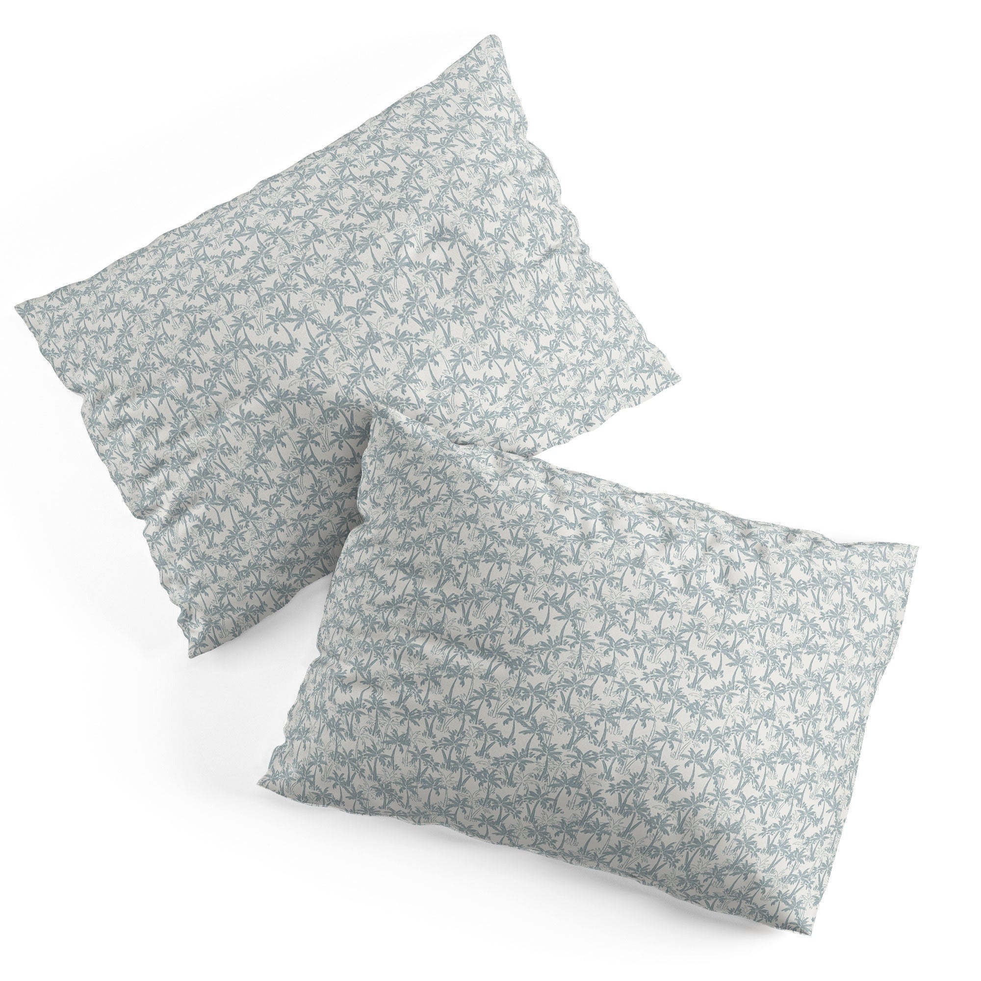 CoastL Studio Palm Forest Coastal Blue Pillow Shams