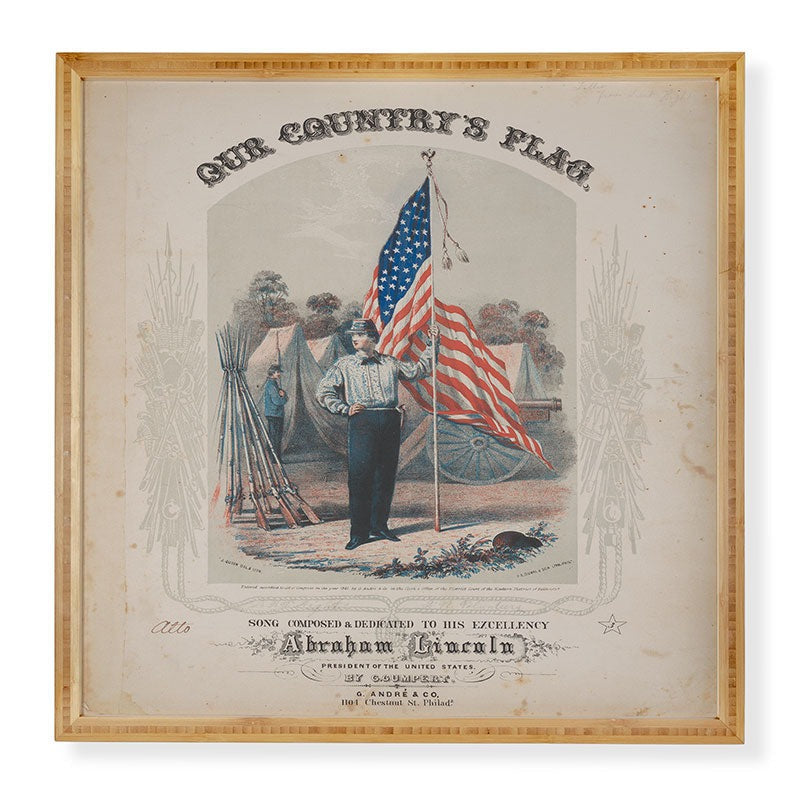 DENY Designs Our Country s Flag Framed Wall Art