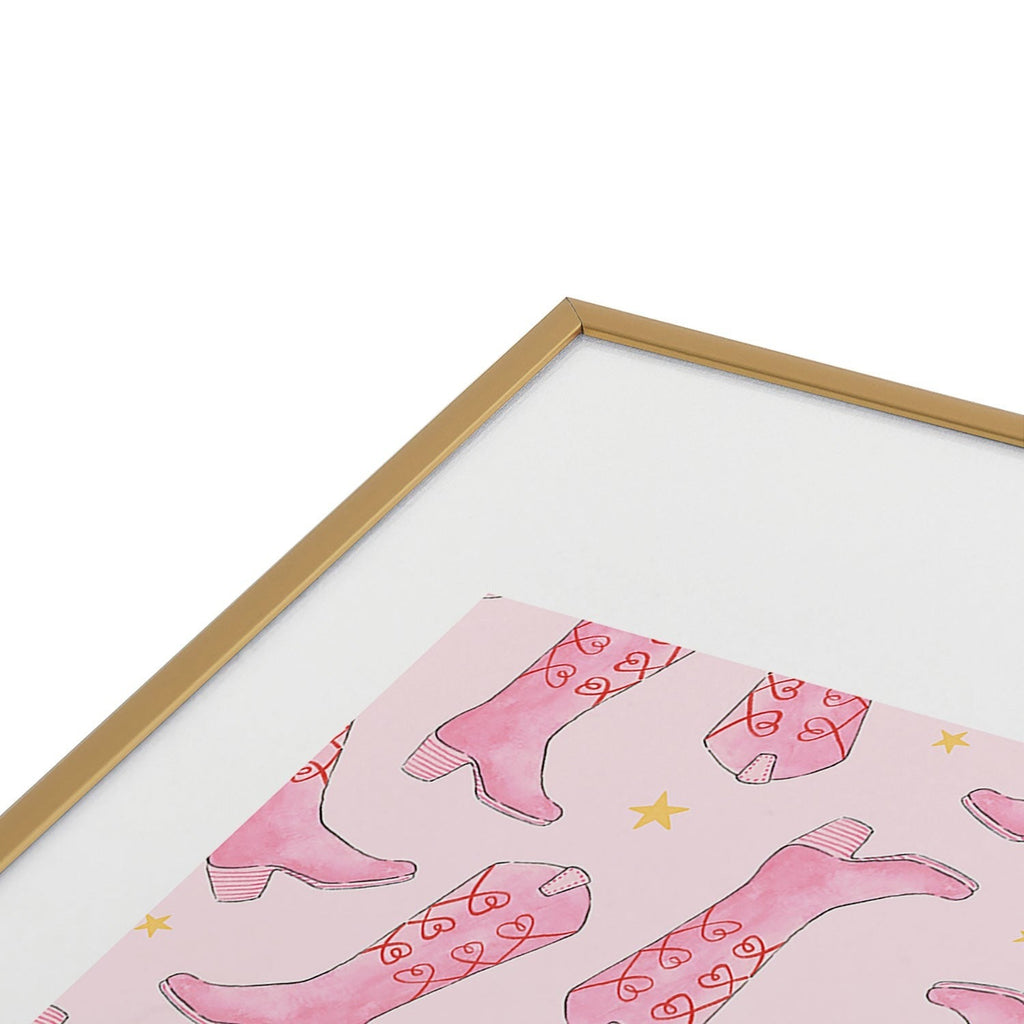 Love_Ryming Stars and Boots Metal Framed Art Print