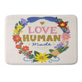 Design by Spark Love Human Made Floral Wreath Memory Foam Bath Mat