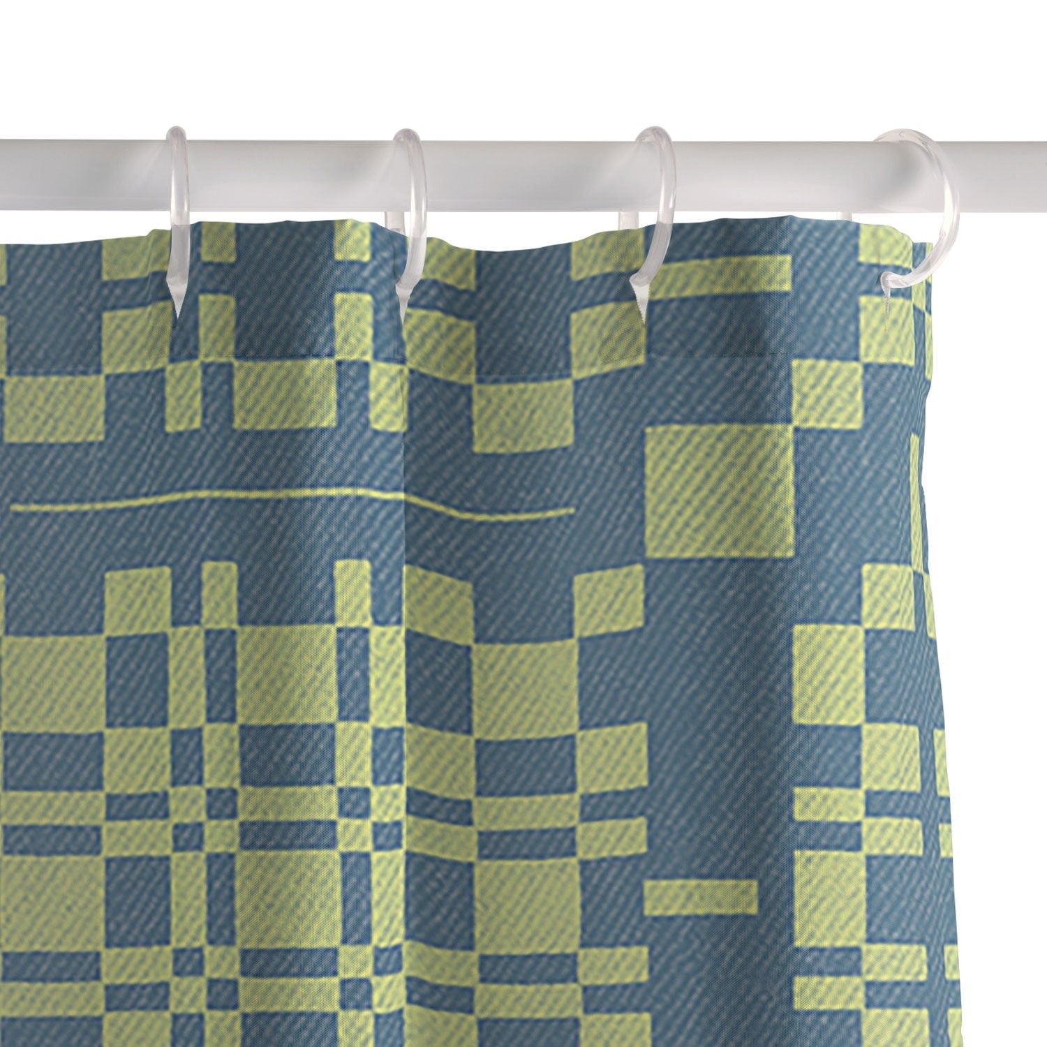 Marta Barragan Camarasa Nostalgic Grid Design Shower Curtain