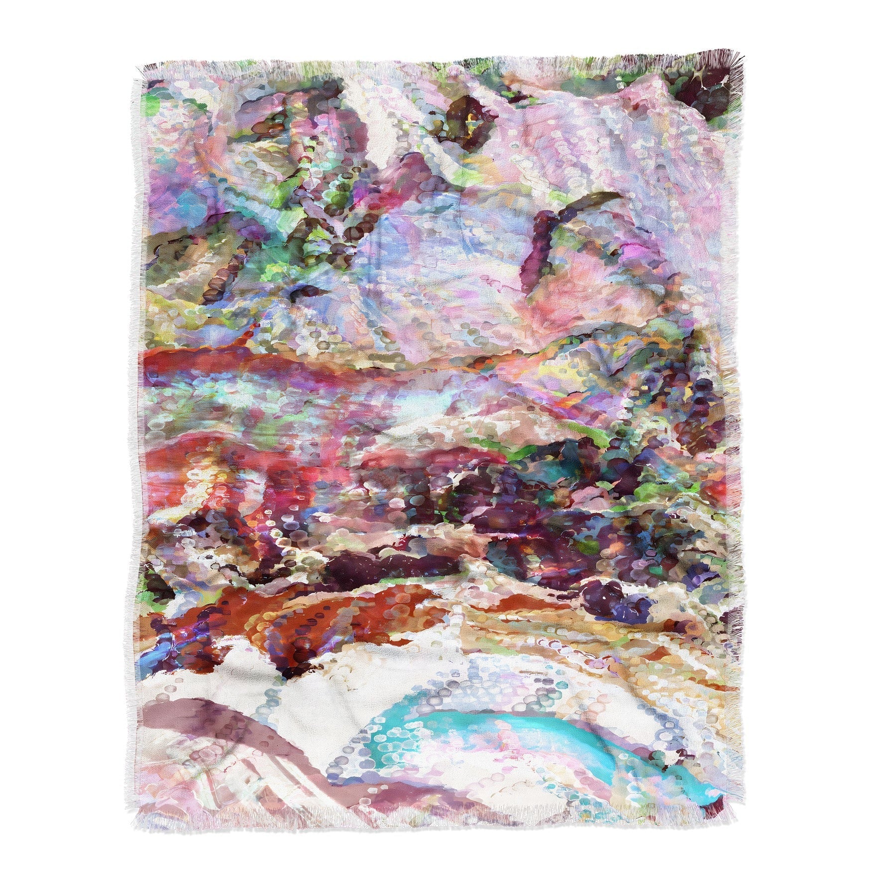 83 Oranges Sequin Haze Throw Blanket
