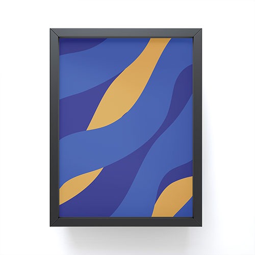 Camilla Foss Pebbles in Stream Framed Mini Art Print
