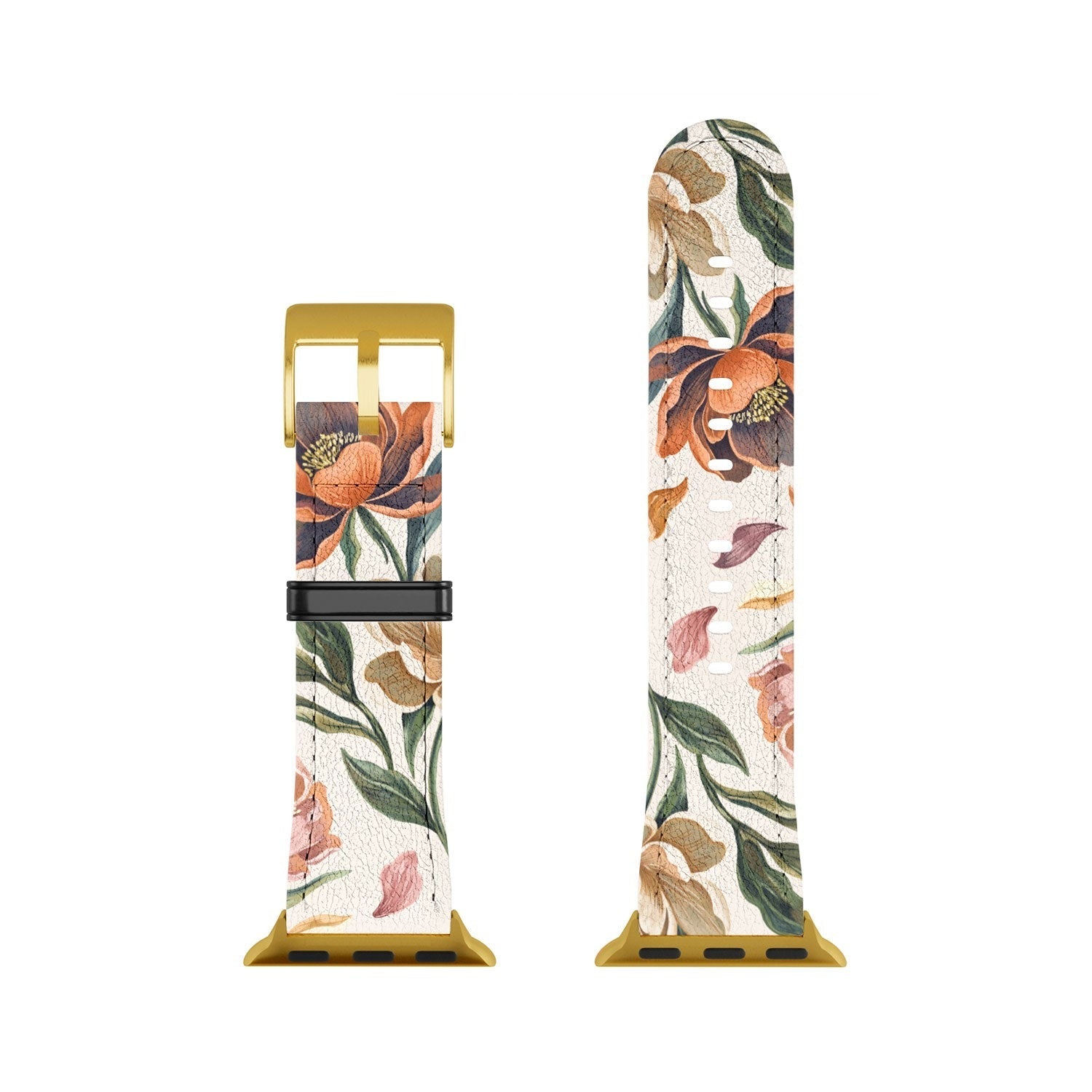 Marta Barragan Camarasa Hand Painted Peony Florals Apple Watch Band