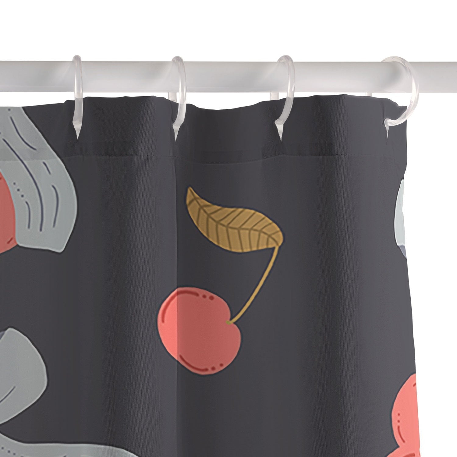 Jennifer Labre Cherries and Bows Shower Curtain