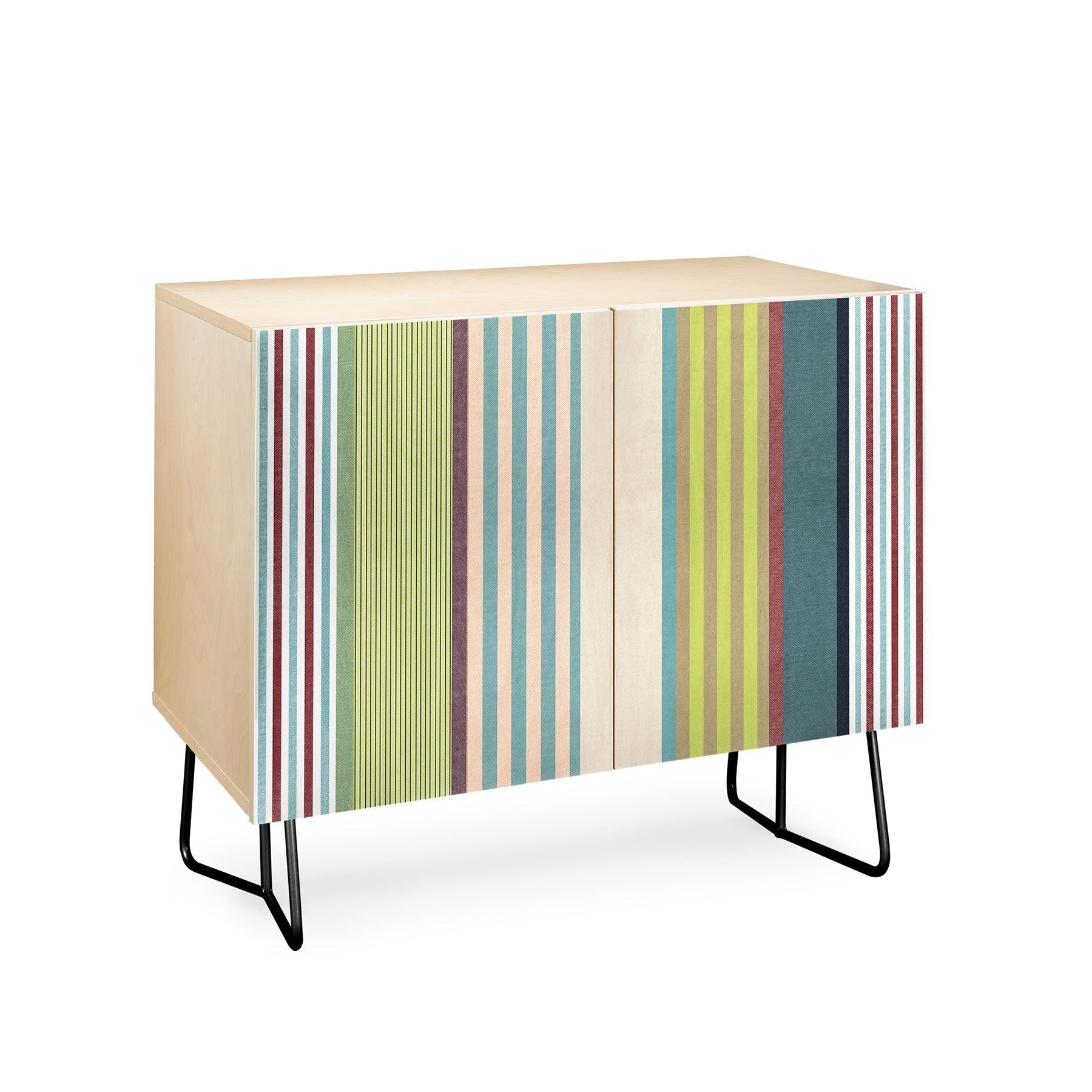 Marta Barragan Camarasa Colorful Stripe Delight Credenza