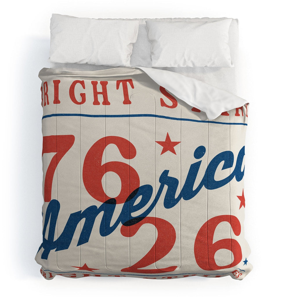 DENY Designs Bright Stars Bright Stripes Comforter