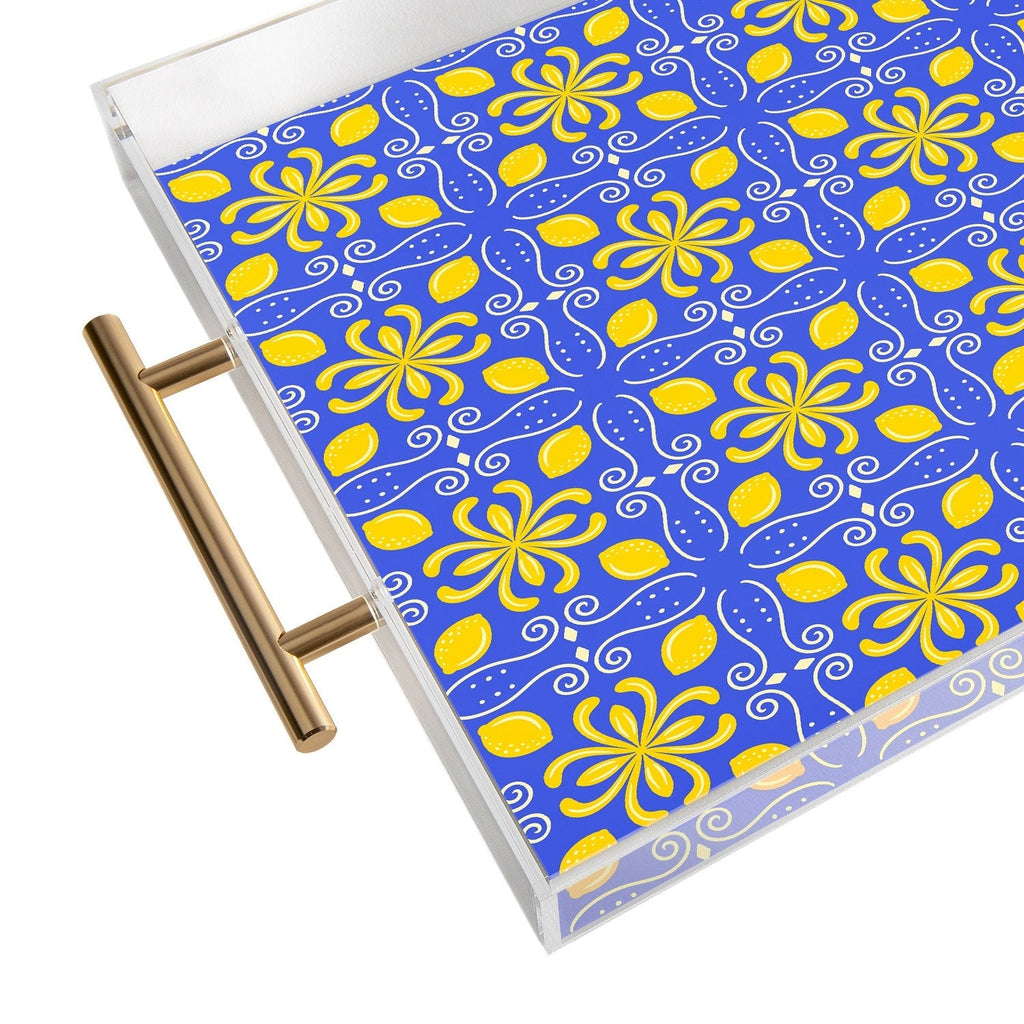 Design by Spark Dolce Vita Lemon Tile Acrylic Tray