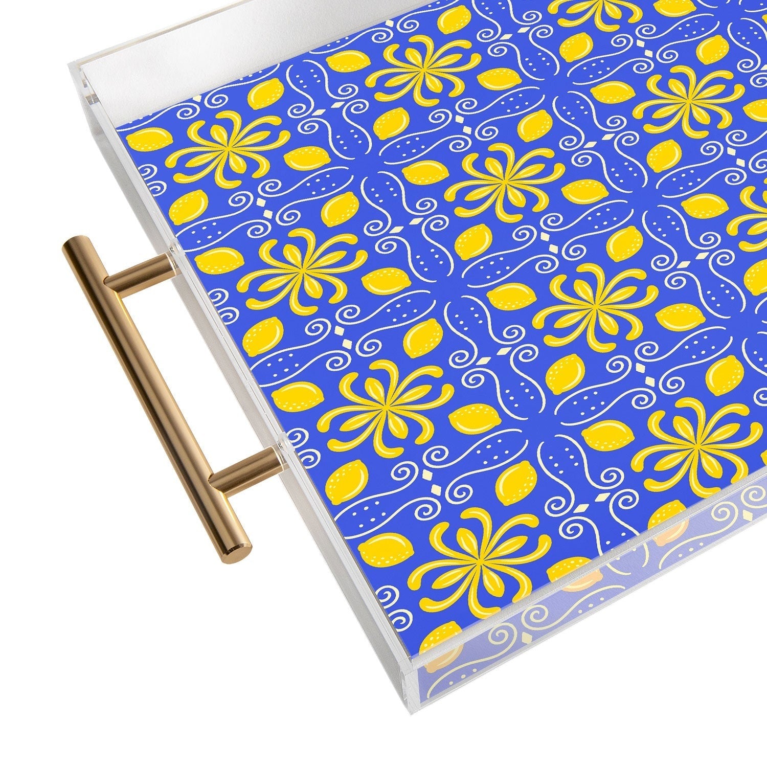 Design by Spark Dolce Vita Lemon Tile Acrylic Tray