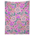 Pimlada Phuapradit Ditsy Purple Floral Half Drop Tapestry