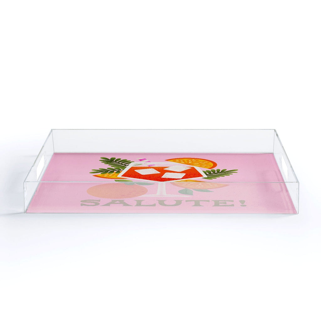 Jessica Molina Orange Spritz Acrylic Tray