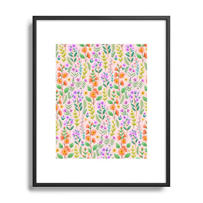 Pimlada Phuapradit Ditsy Spring Floral Metal Framed Art Print