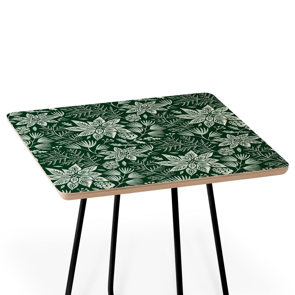 Pimlada Phuapradit Christmas Poinsettia Side Table
