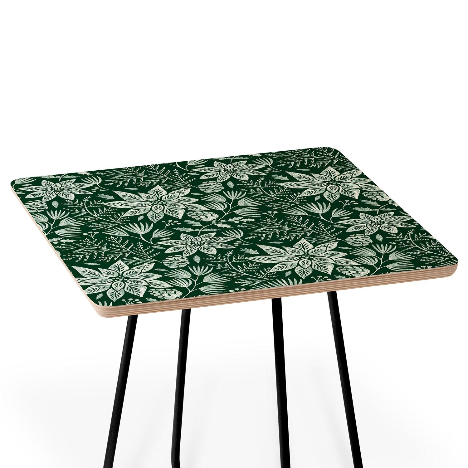Pimlada Phuapradit Christmas Poinsettia Side Table