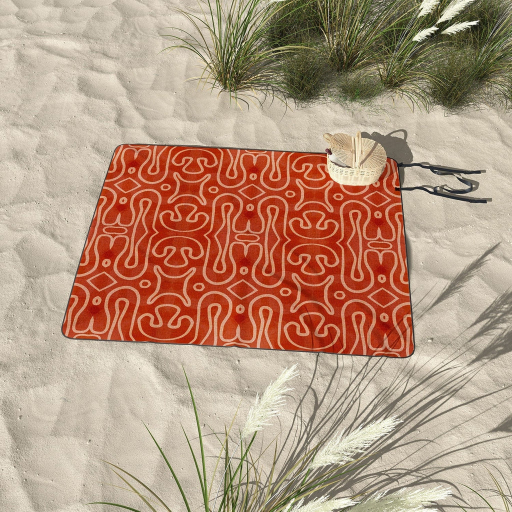 Mirimo Venexiana Burnt Orange Picnic Blanket