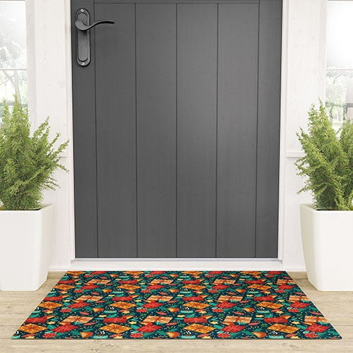 Valeria Frustaci Christmas pattern Welcome Mat
