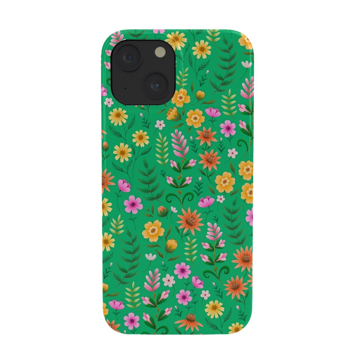 Pimlada Phuapradit Ditsy Spring Floral Green Phone Case