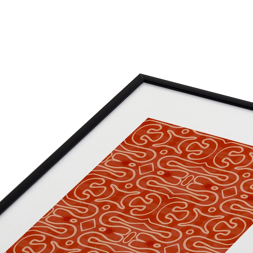 Mirimo Venexiana Burnt Orange Metal Framed Art Print